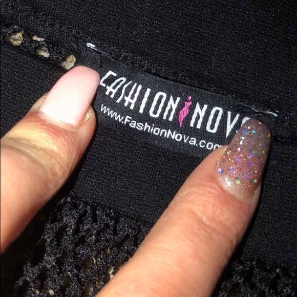 Fashion Nova mesh fishnet high-waisted leggings - Picture 5 of 5